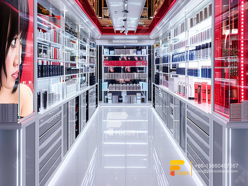 Cosmetic Display Units Perfume Rack Design Wig Shelf