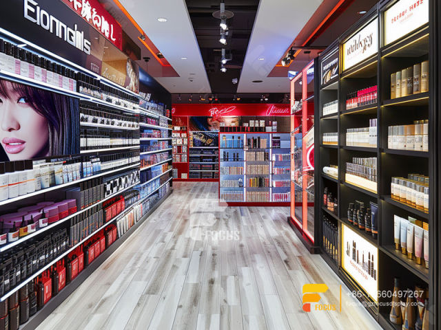 Cosmetic Display Stand Manufacturers Perfume Shelfs Wig Rack