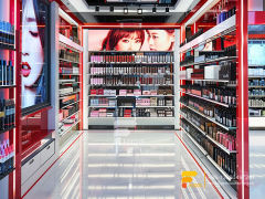 Cosmetic Displays Retail Perfume Shop Design Wigs Stands