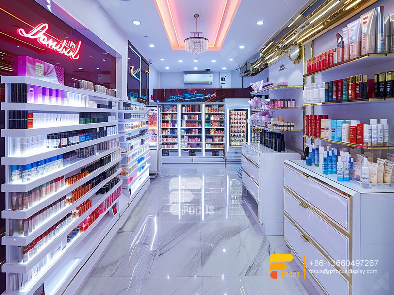 Perfume Rack Display Skin Care Furniture Hair Store Design
