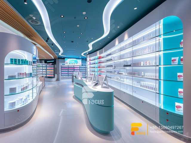 Perfumes Rack Display Stand Cosmetics Hair Shop Interior Design