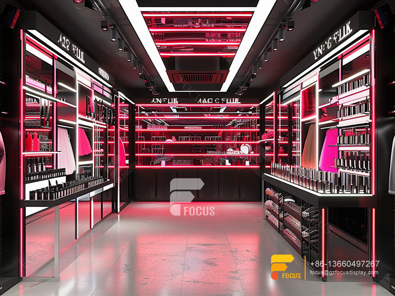 Cosmetic Store Display Perfume Booth Design Hair Store