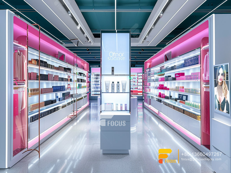Perfume Shelf Design Design Cosmetics Shop Wig Display Case