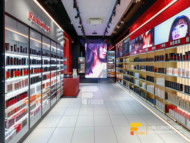 Perfume Shop Interior Design Display Stand Cosmetics Wig Stand