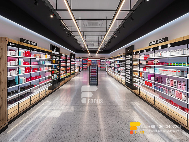 Perfume Stands Cosmetic Shop Interior Design Wigs Retail Stores