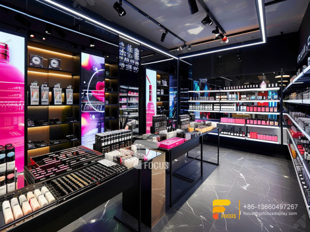 Cosmetic Display Perfume Cabinet Design Wig Store Design