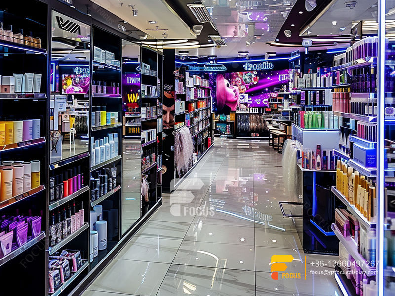 Perfume Display Shelf Cosmetic Retail Shop Hair Racks