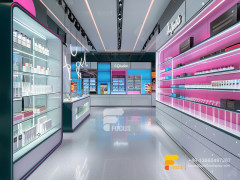 Cosmetics Shelf Design Perfume Store Wig Display Case