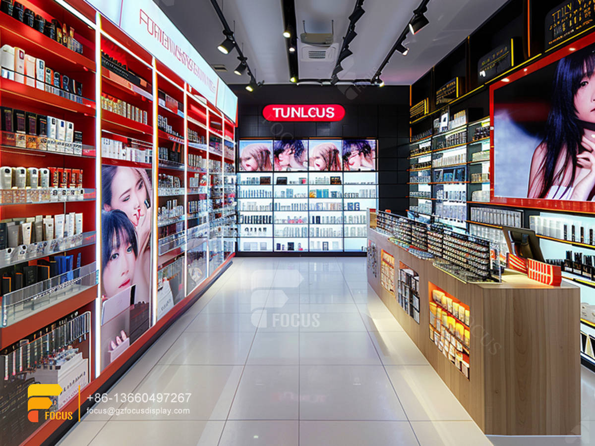 cosmetic display counter perfume cabinet hair furniture supplies