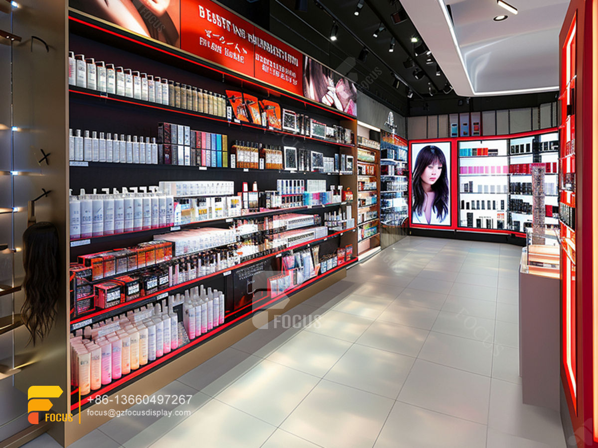 cosmetic display counter perfume cabinet hair furniture supplies