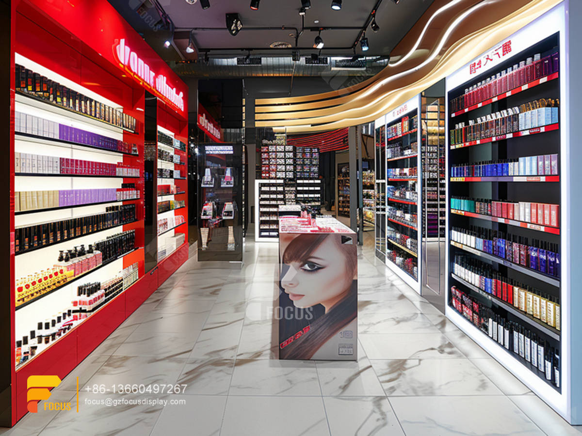 cosmetic display stand manufacturers perfume shelfs wig rack