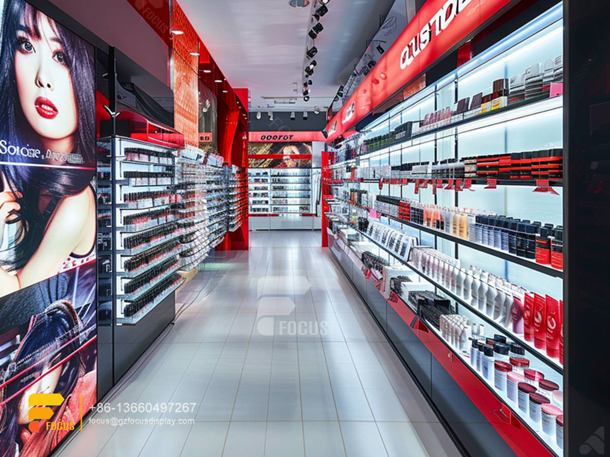 cosmetic display stand manufacturers perfume shelfs wig rack