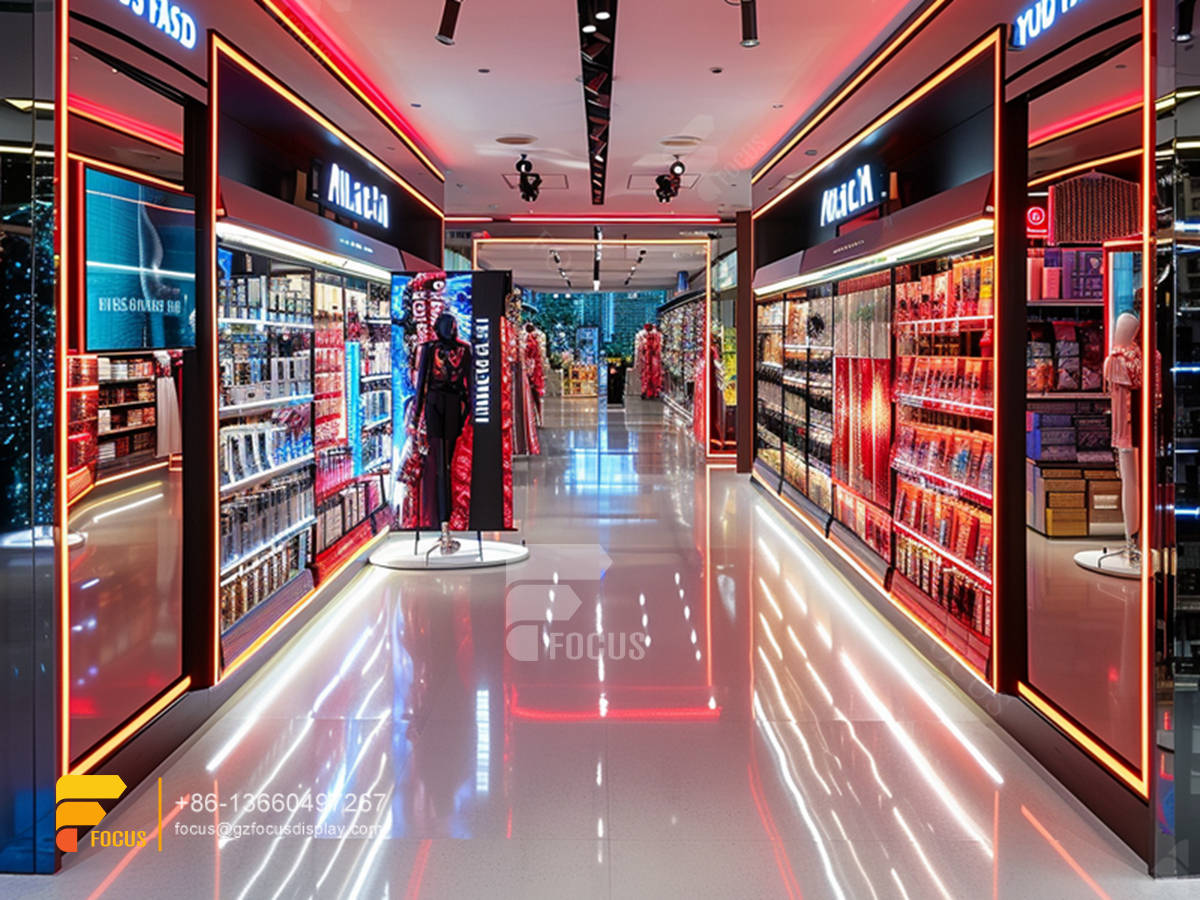 cosmetic display stands skin care furniture designs hair store