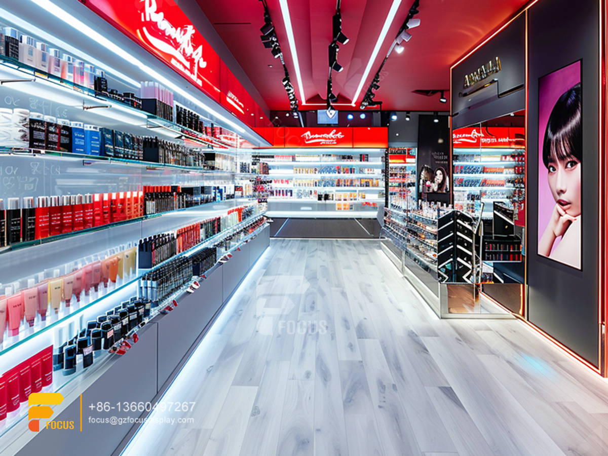 cosmetic display stands skin care furniture designs hair store