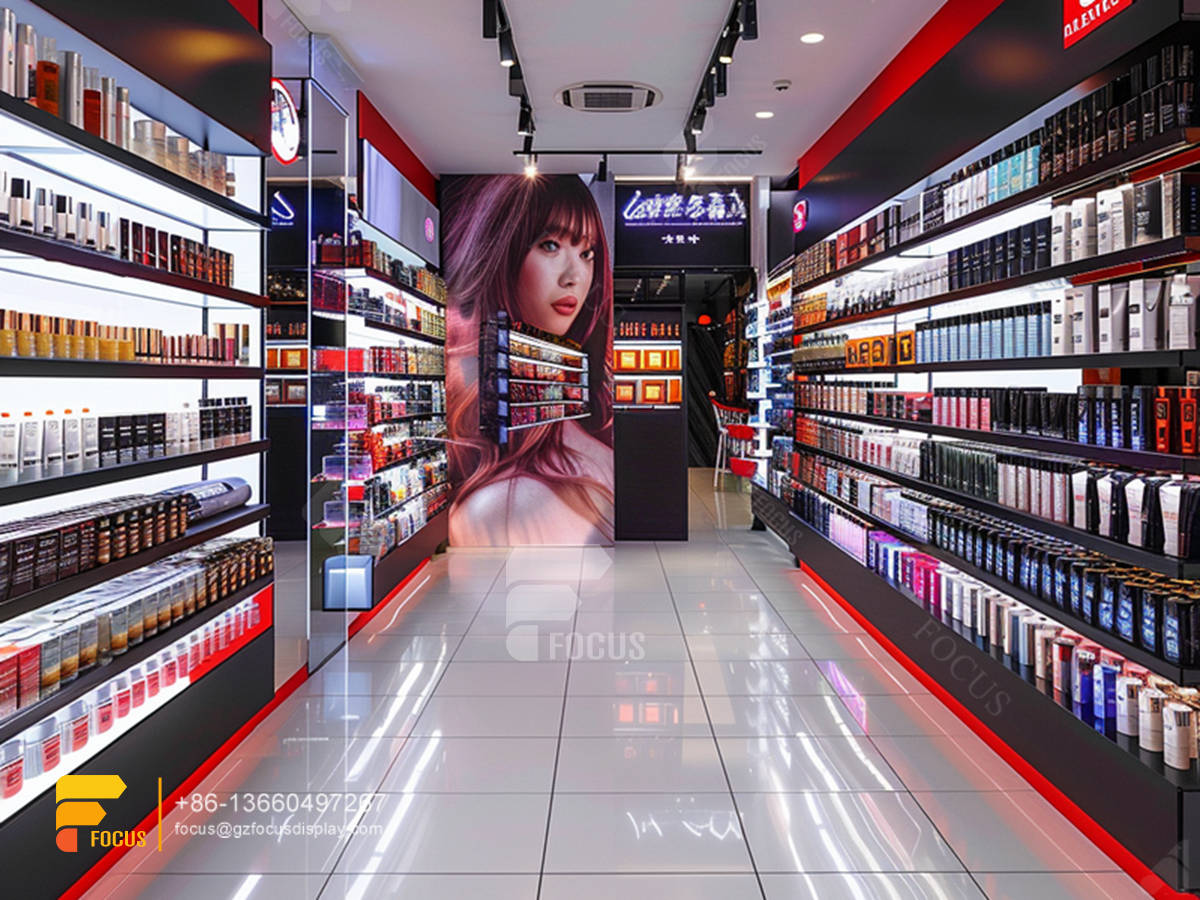 cosmetic display stands skin care furniture designs hair store