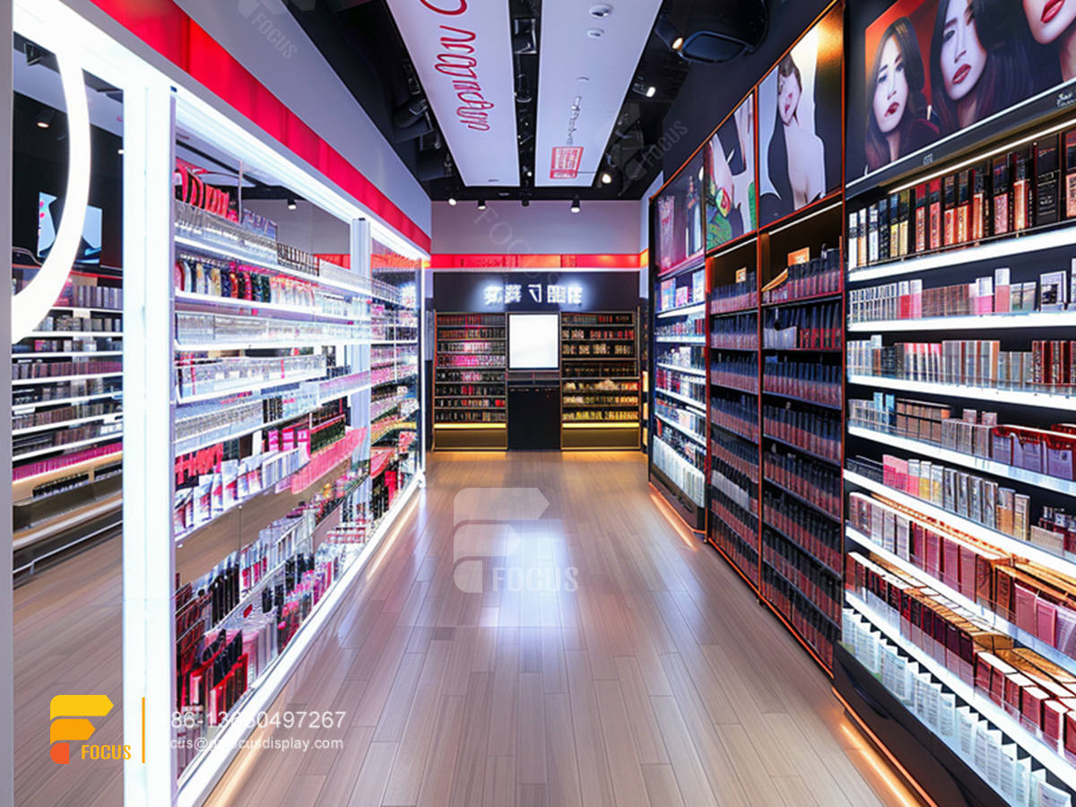 cosmetic shelf design perfume display rack hair stands
