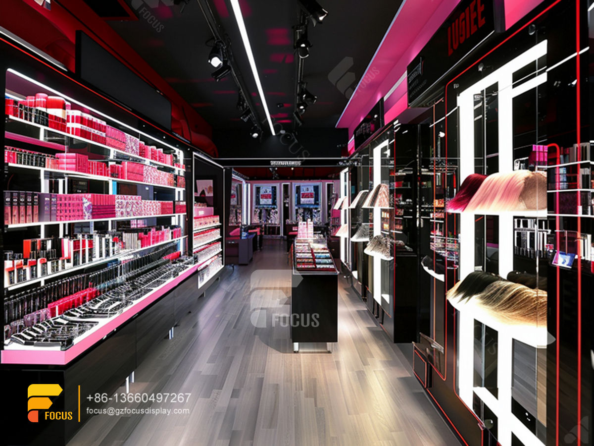 cosmetic store display perfume booth design hair store