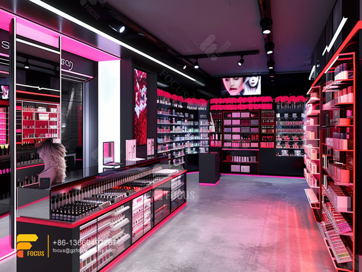 cosmetic store display perfume booth design hair store