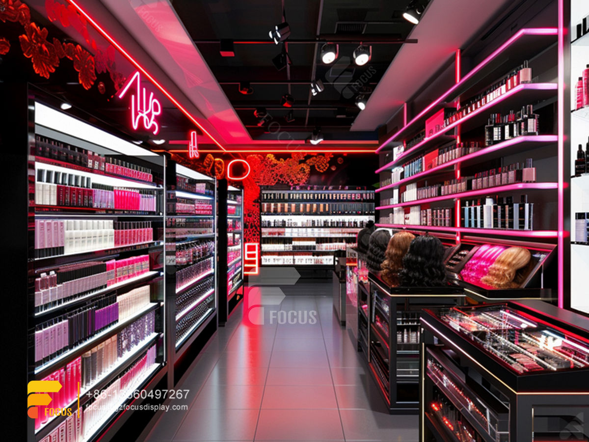 cosmetic store display perfume booth design hair store