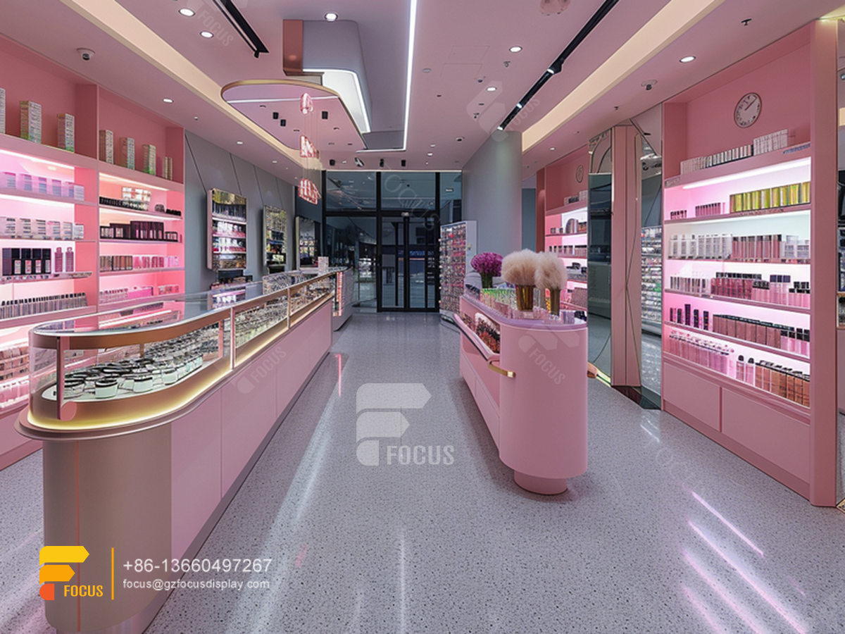 design perfume store cosmetic display manufacturers stand wig