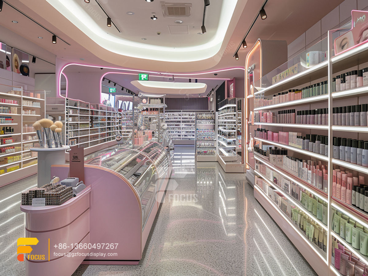 design perfume store cosmetic display manufacturers stand wig