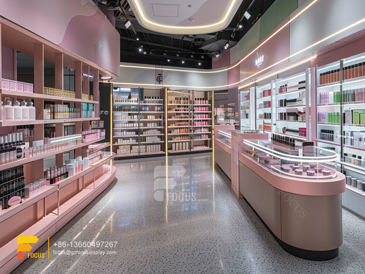 design perfume store cosmetic display manufacturers stand wig