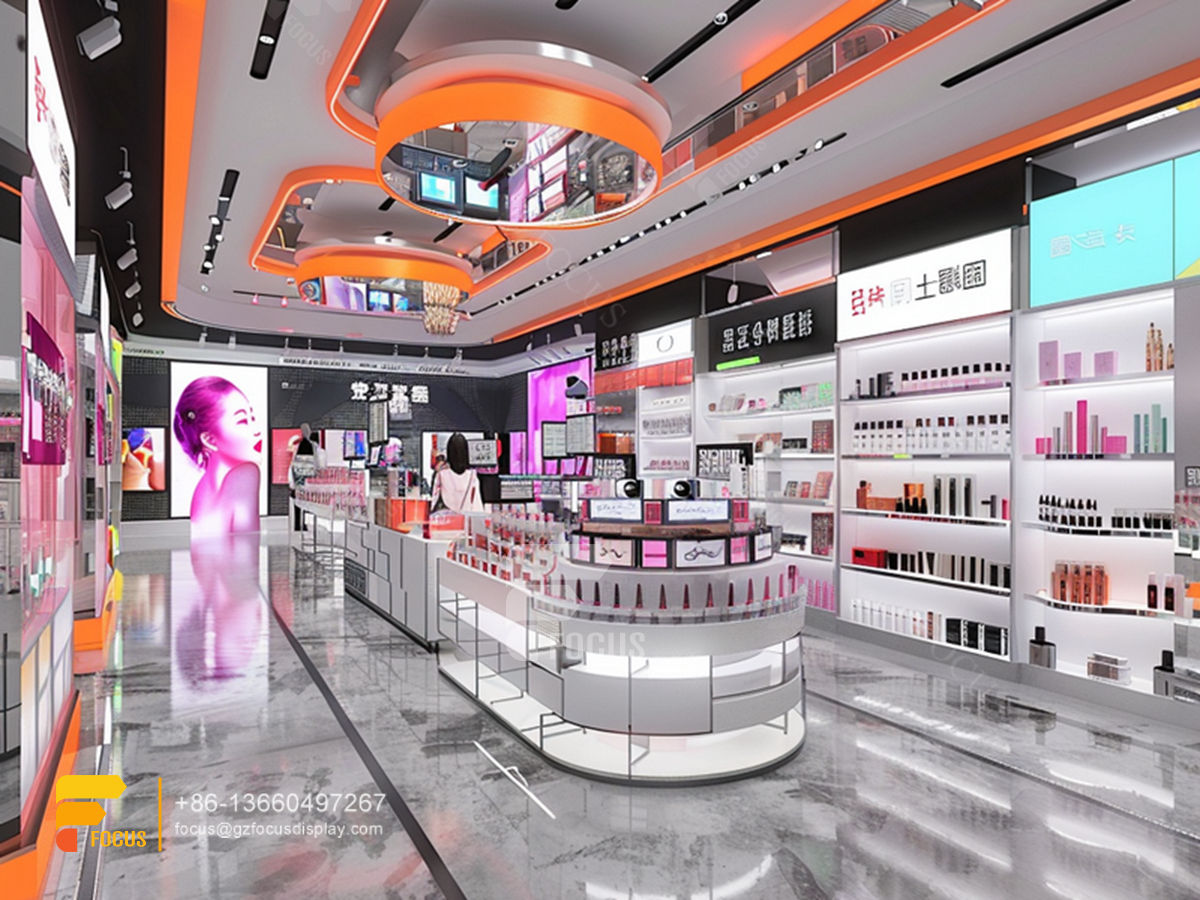 display stand cosmetics perfume rack stand wig shelf