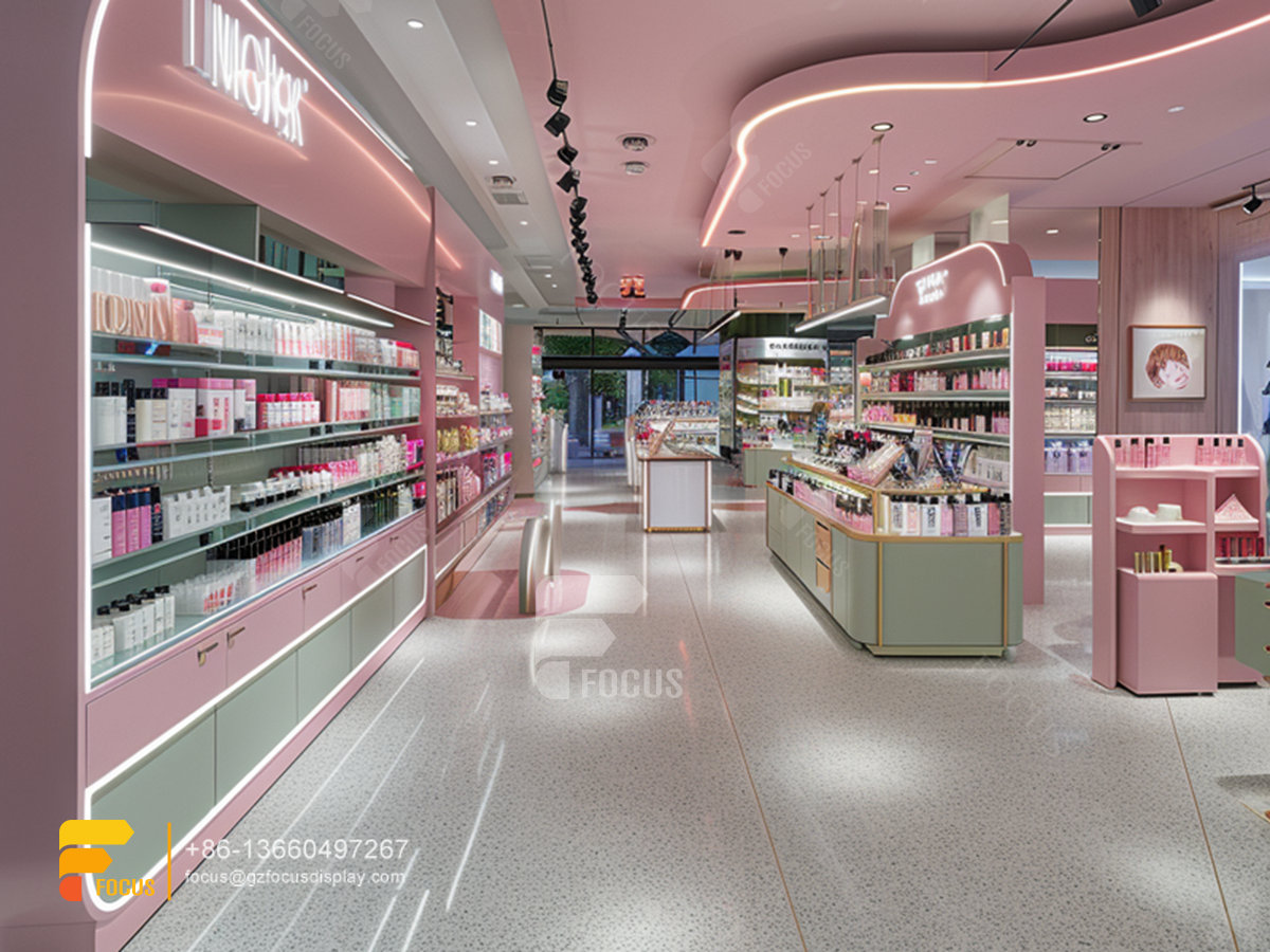 perfume booth design cosmetic shop design wig display case