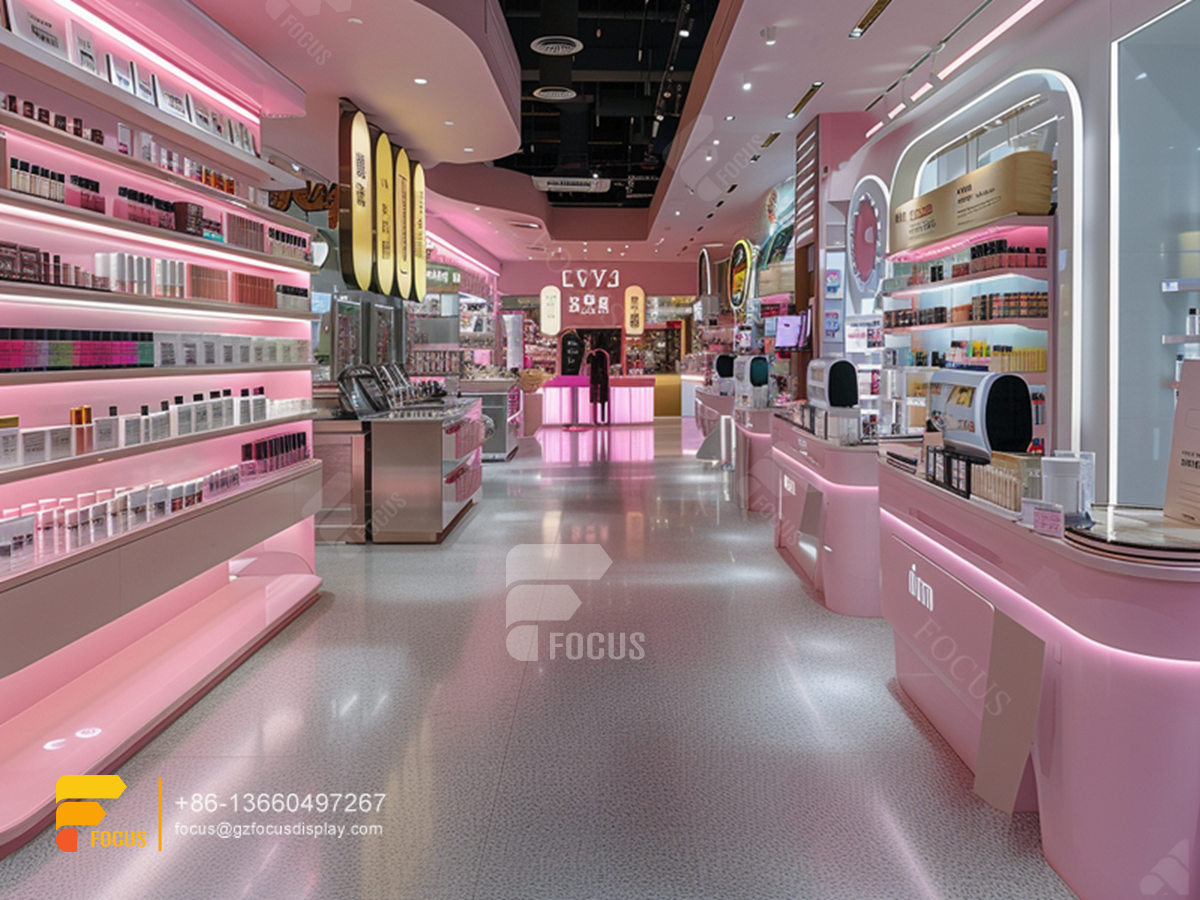 perfume booth design cosmetic shop design wig display case