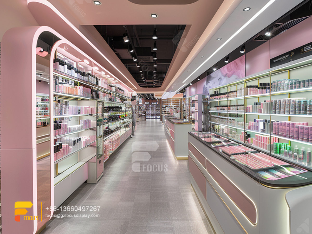 perfume booth design cosmetic shop design wig display case