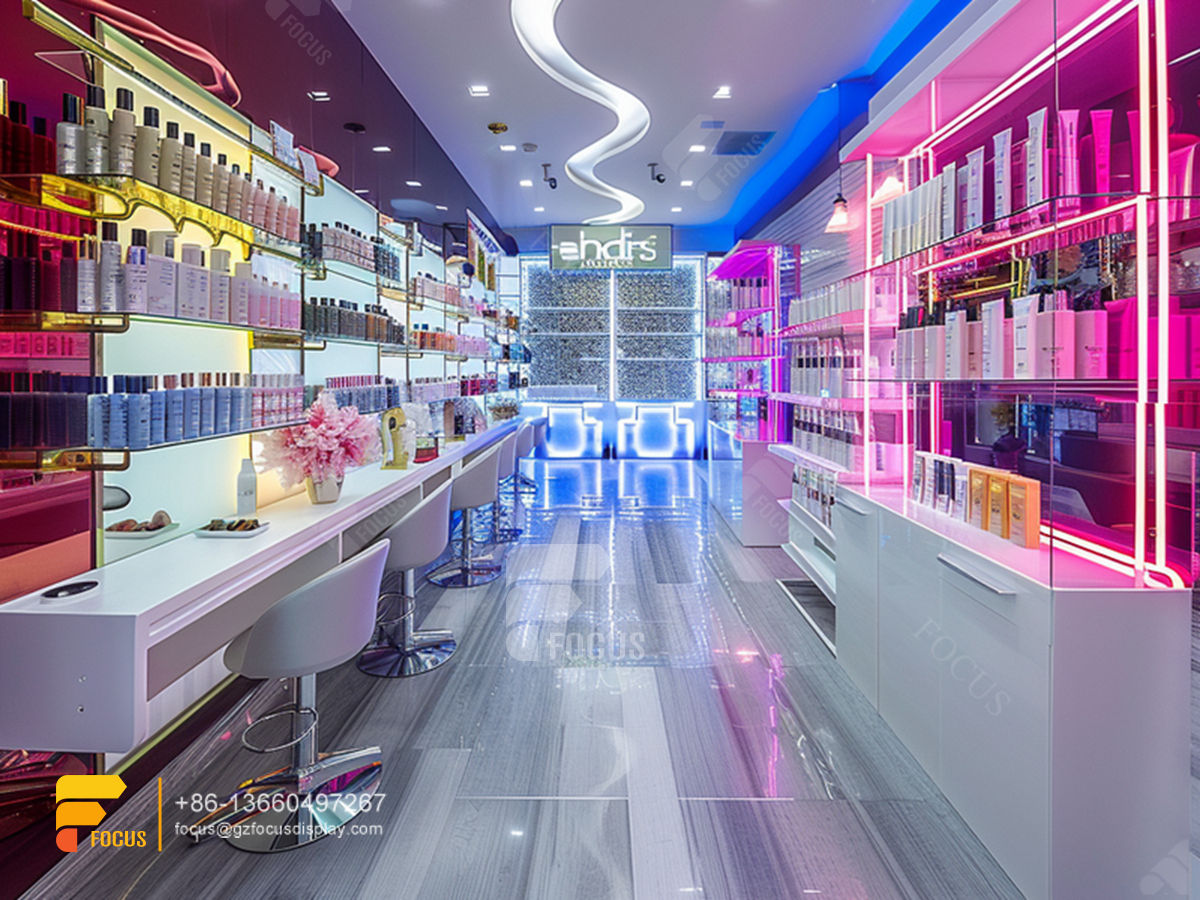 perfume furniture skin care display stands wig showcase