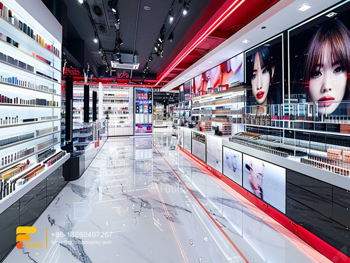 perfume shop display cosmetic furniture design hair racks