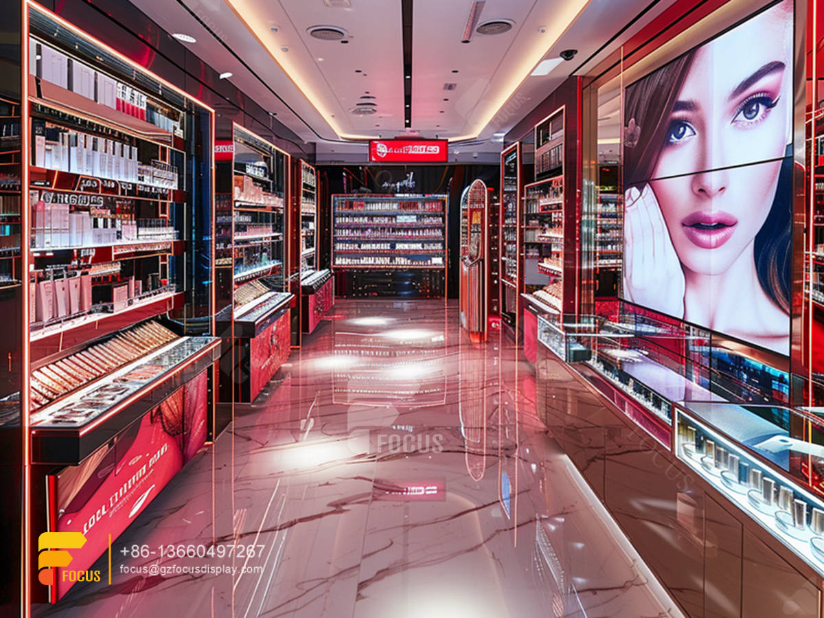 perfume shop display cosmetic furniture design hair racks