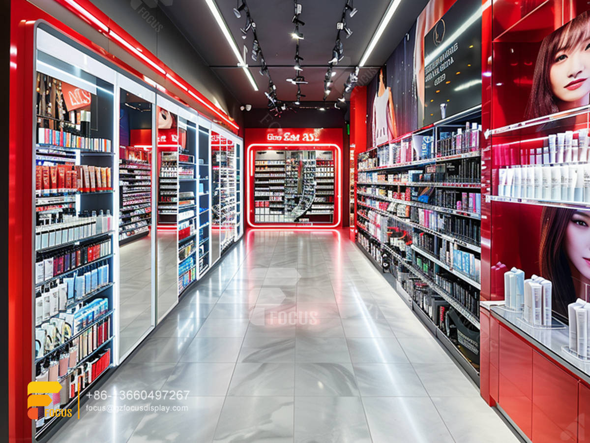perfume shop display cosmetic furniture design hair racks