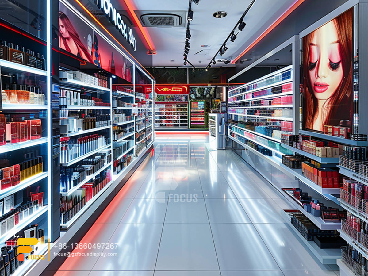 perfume shop display cosmetic furniture design hair racks