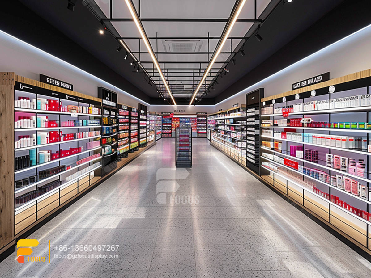 perfume stands cosmetic shop interior design wigs retail stores