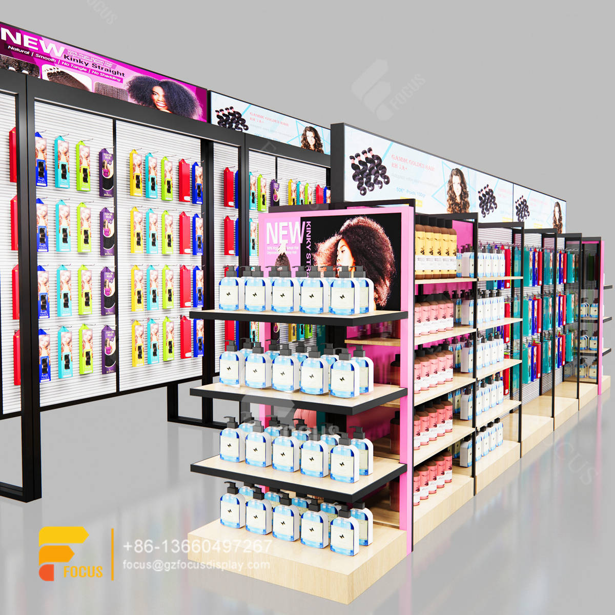 beauty cosmetics shop fitting shop wigs salon cabinet station