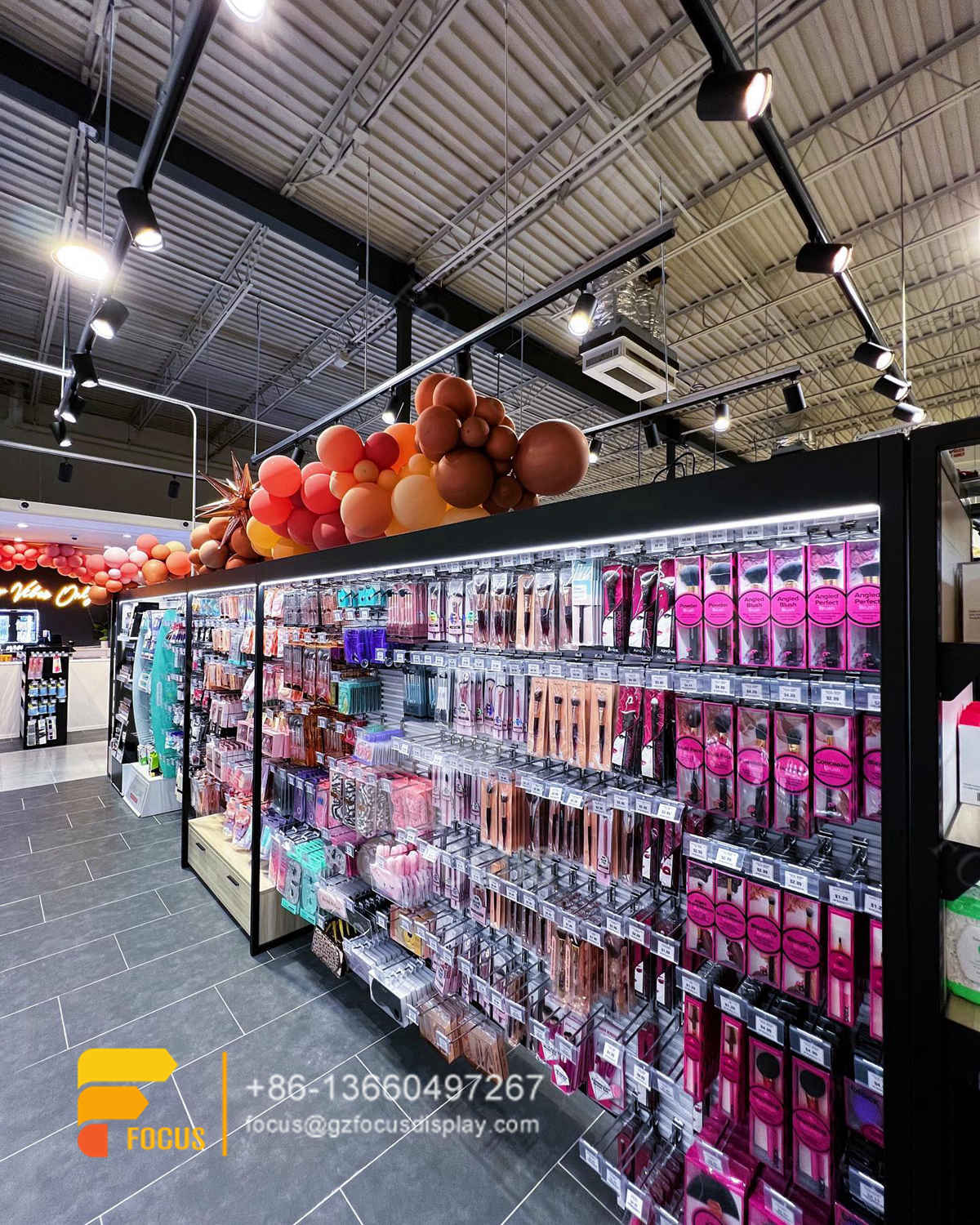 beauty display wig store decor display cabinet salon