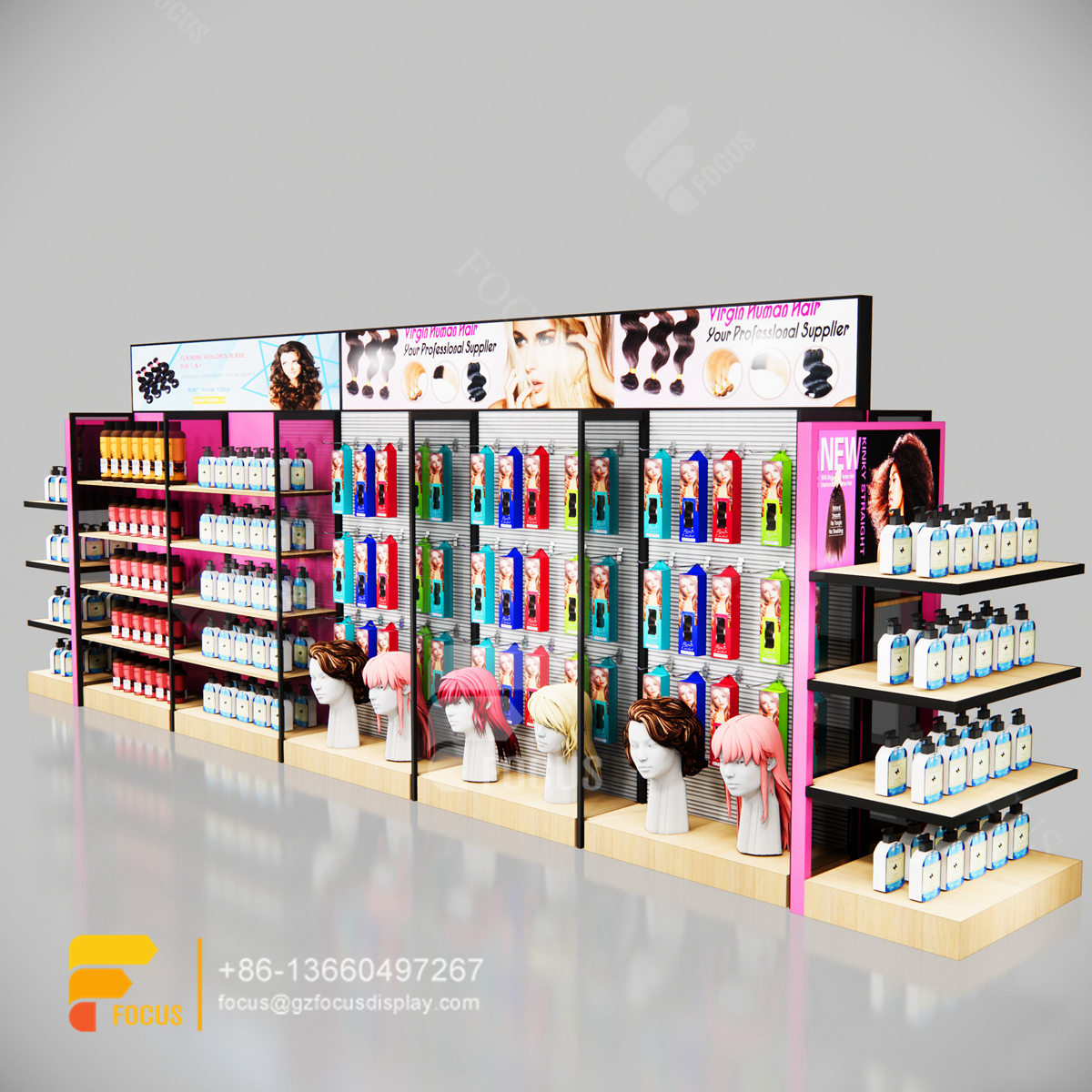 beauty shelves hair bundles display beauty store shelf