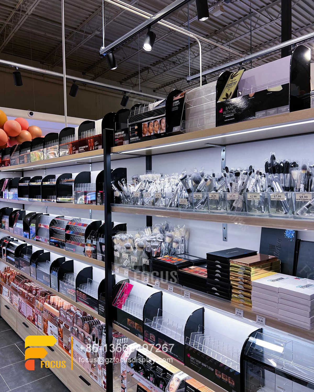 beauty supply store furniture hair shelvess counter space beauty rack