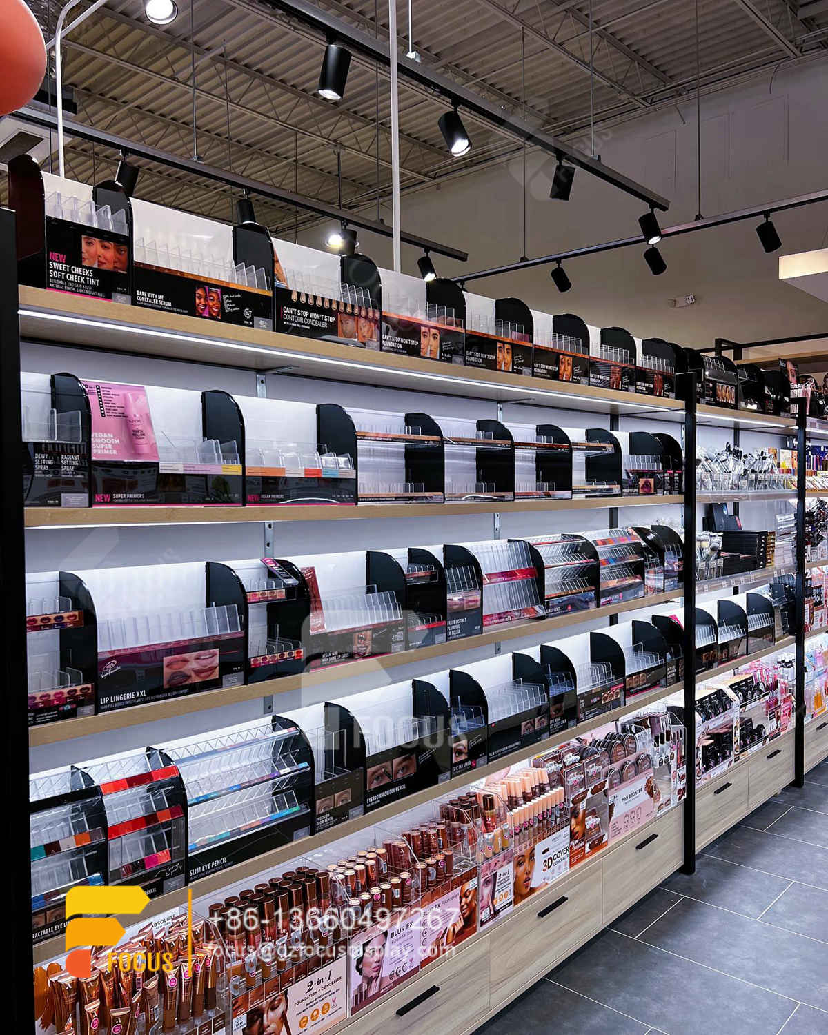beauty supply store furniture hair shelvess counter space beauty rack