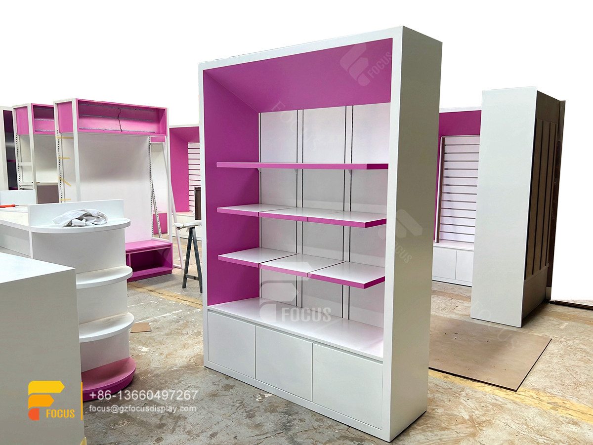 beauty supply store hair wig shop decoration design display cabinet salon