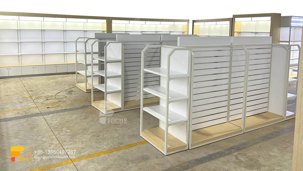 custom hair shelves wig rack beauty retail display