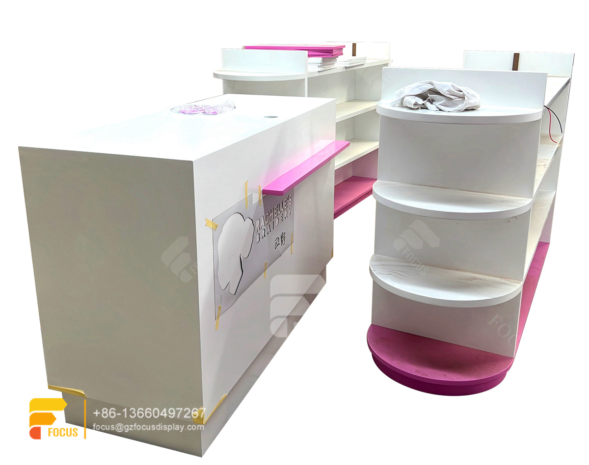 custom hair showcase wig display shelf beauty shop design