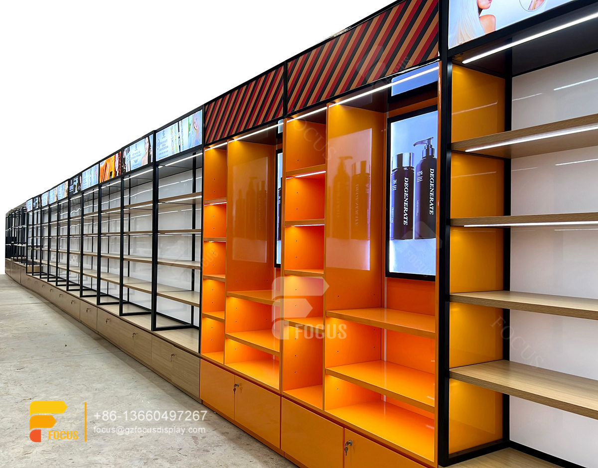 custom wig shelf display hair shelf beauty shop furniture