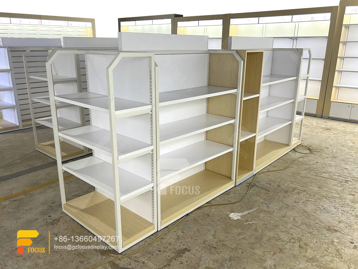 hair salon interior decoration wig display glass showcase salon furniture