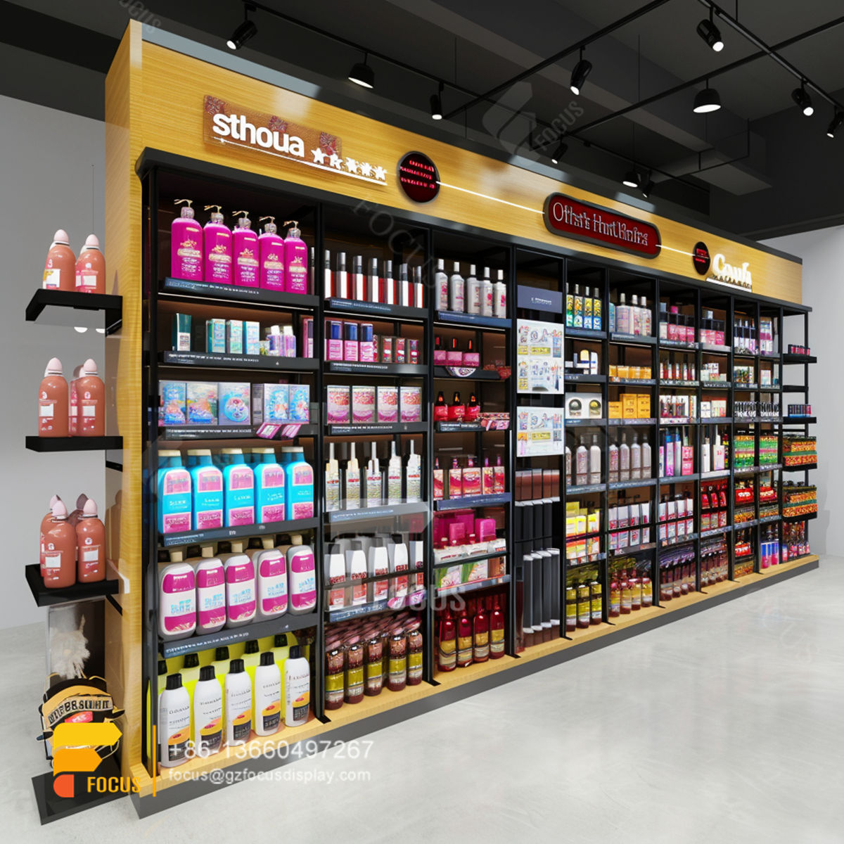 hair salon product shelvess wig display shelf beauty custom store
