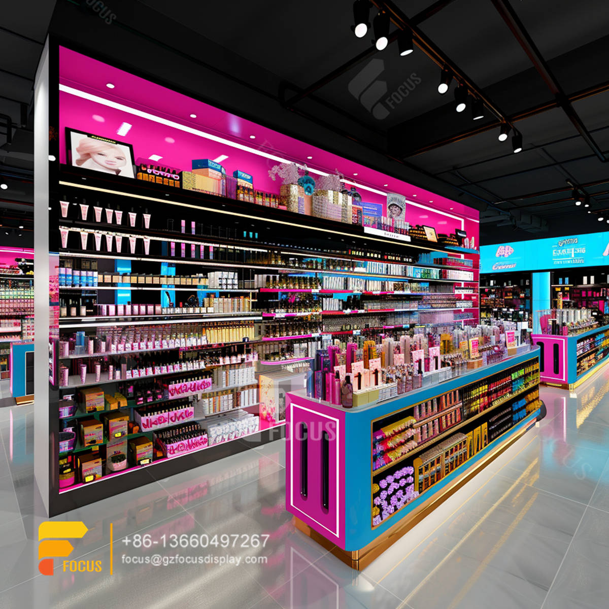 hair salon product shelvess wig display shelf beauty custom store