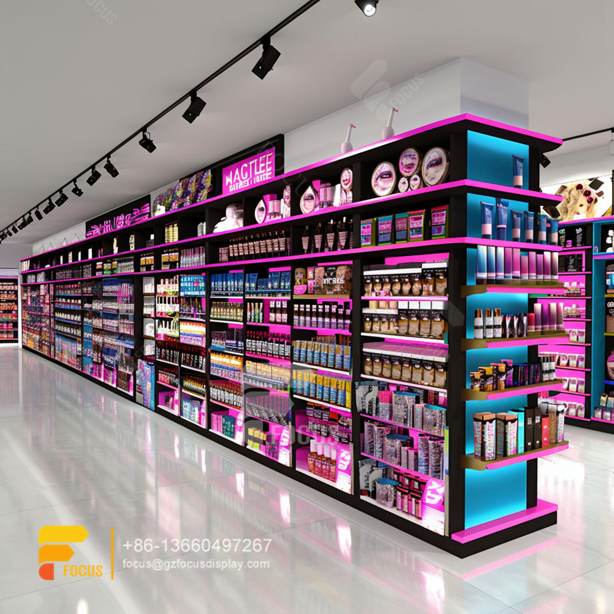 hair salon product shelvess wig display shelf beauty custom store