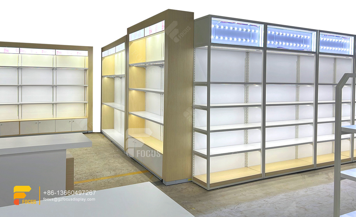 hair shop furniture wig shelf display beauty custom store